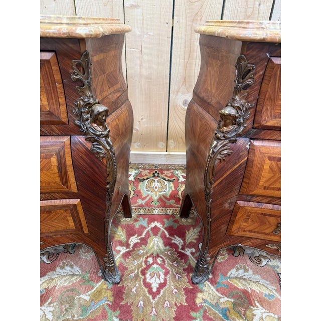 Louis XV Tomb Bedside Tables, Set of 2 For Sale - Image 6 of 8