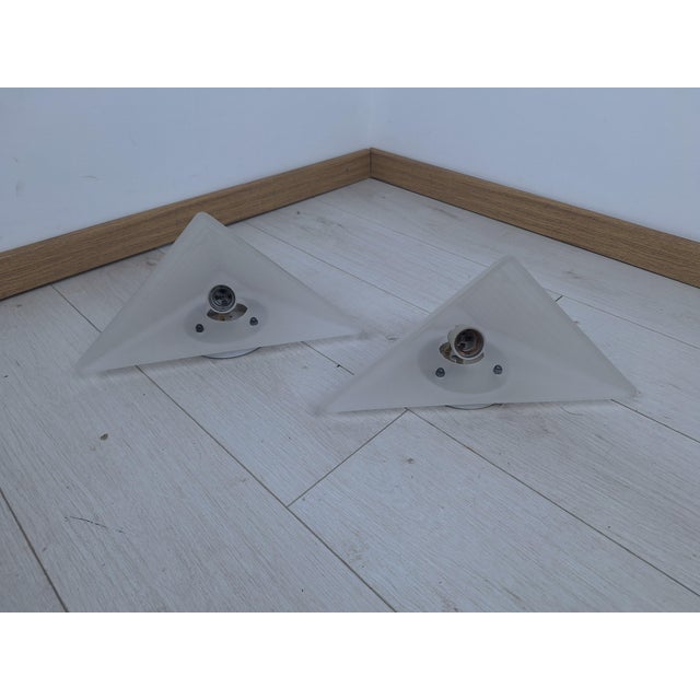 1990s Wall Lamps attributed to Angelo Mangiarotti for Artemide, 1990s, Set of 2 For Sale - Image 5 of 7