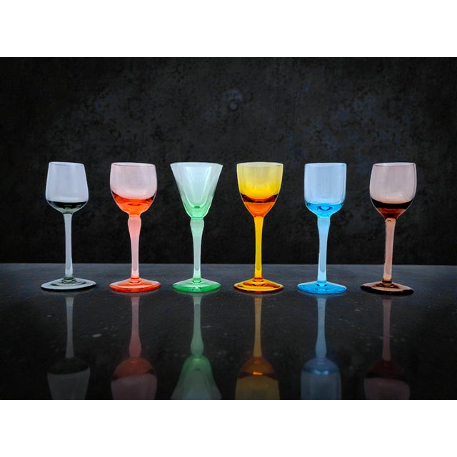 Bring a burst of color and Italian design to your table with this rare and complete set of 1990s glassware from the...