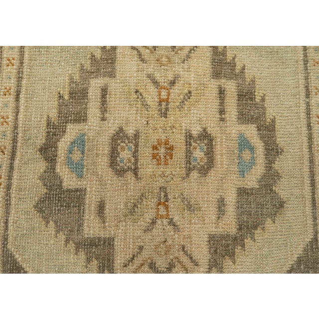 Turkish Mini Rug Oriental Hand Knotted Vintage Rug 1'5" x 3'9" #21088 For Sale - Image 4 of 8