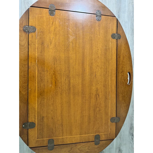 1958 Mid -Century Modern Drexel Walnut Oval Coffee Table For Sale - Image 10 of 10