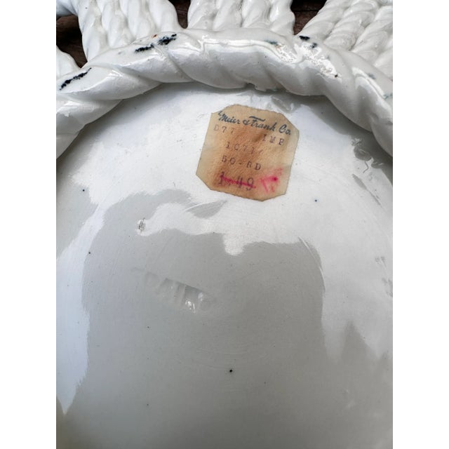 Majolica Hand Painted Strawberries Ceramic Plate Made in Spain For Sale - Image 6 of 12