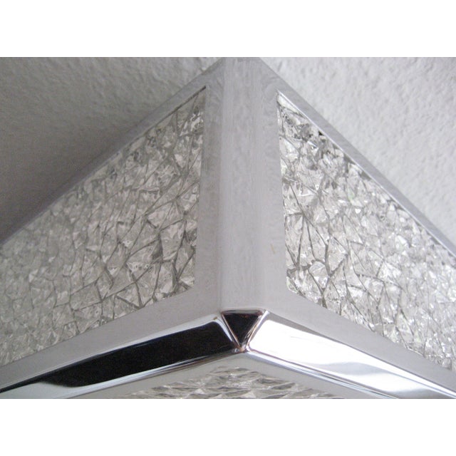 Vintage Ceiling Lamp with Plastic Plates in Chrome-Plated Profiles, 1970s For Sale - Image 13 of 18