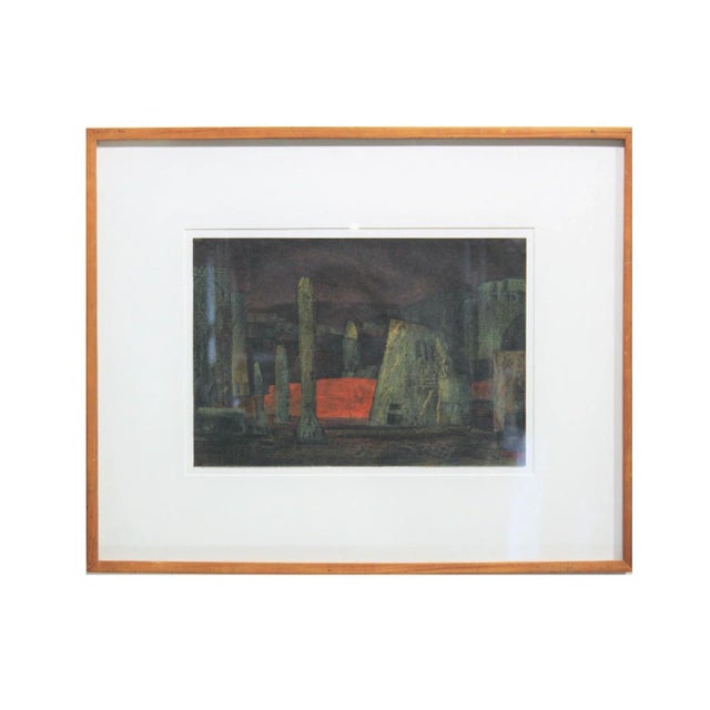 Mirko Basaldella Abstract Expressionism Dark Toned Italian Landscape 20th Century For Sale In Houston - Image 6 of 6