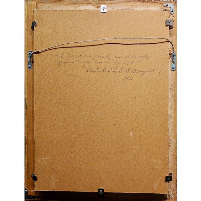 Brown Albert Beck Wenzell -She Is Enjoying the Tea Time-Oil Painting -Circa 1911 For Sale - Image 8 of 9