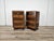 Art Deco Walnut Bedside Tables with Doors and Drawers, 1940s, Set of 2 For Sale - Image 4 of 18