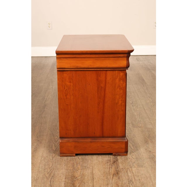 French Louis Philippe Style Cherry Nightstand For Sale - Image 16 of 18