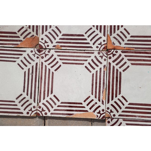 1920s Antique Bauhaus Portuguese Set of Ten Tiles For Sale - Image 6 of 13