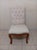 1980s Dining Chair Wood Frame Tufted Upholstered Beige Noble House Set of 4 For Sale In Naples, FL - Image 6 of 8