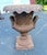 Huge Antique Late Victorian French Heavy Cast Iron Outdoor Planter Urn W/ Handle For Sale - Image 4 of 17