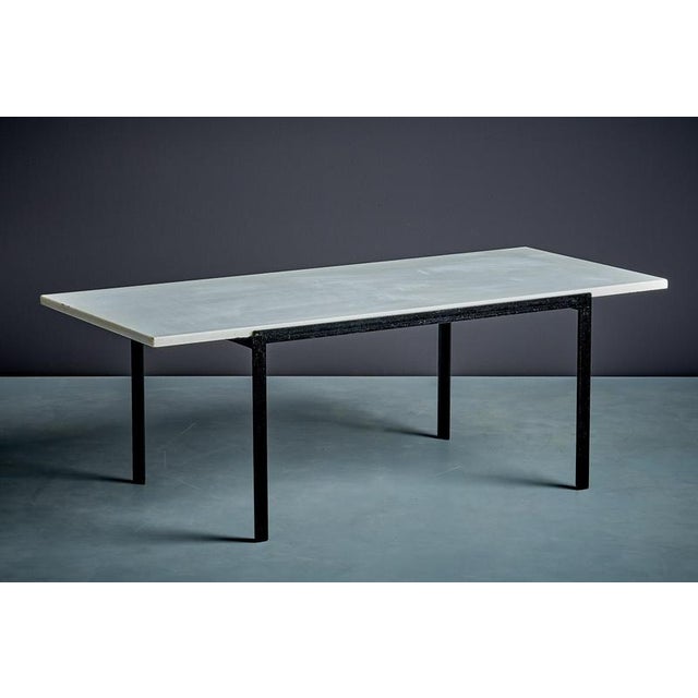 T-Angle Coffee Table with Marble Top from Knoll International, 1960s For Sale - Image 4 of 11