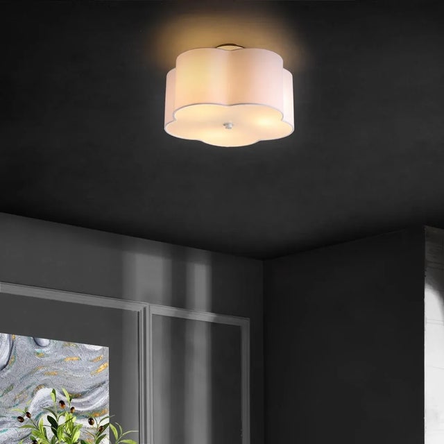 Modern Joeluna 3-Light 16" Blossom Flush Mount in White For Sale - Image 3 of 3