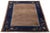 Art Deco Antique Chinese Art Deco Rug Navy & Taupe Floral Wool 8x10 For Sale - Image 3 of 10