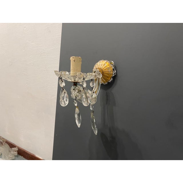 Crystal Maria Theresa Sconces, Set of 3 For Sale - Image 4 of 9