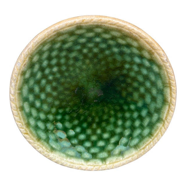 Etruscan Majolica Butter Pat, Circa 1890 For Sale