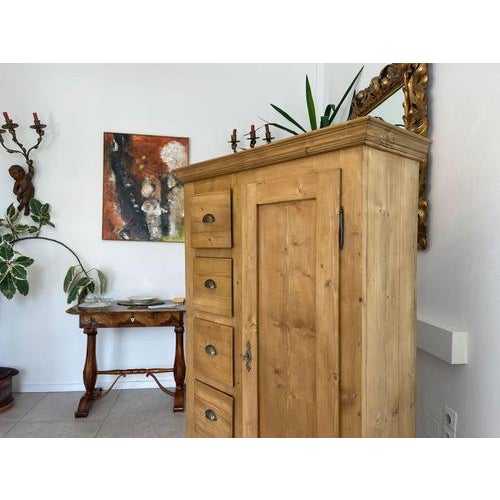 Biedermeier Rustic Bread Cupboard For Sale - Image 11 of 12