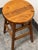 Traditional Round Wooden Stool, Vintage For Sale - Image 4 of 12