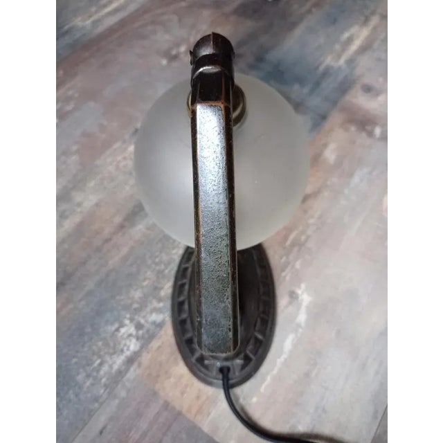 Metal Art Deco Table Lamp in Metal, 1920 For Sale - Image 7 of 10