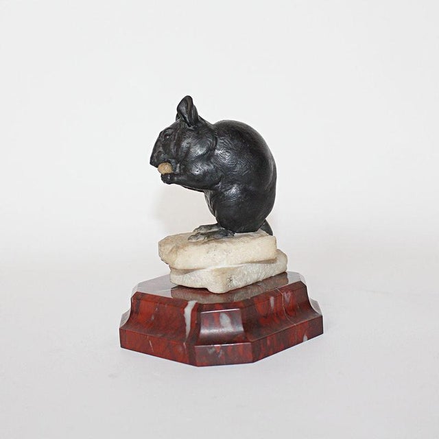 Charles Valton, Mouse, 1890s, Alabaster For Sale - Image 3 of 9