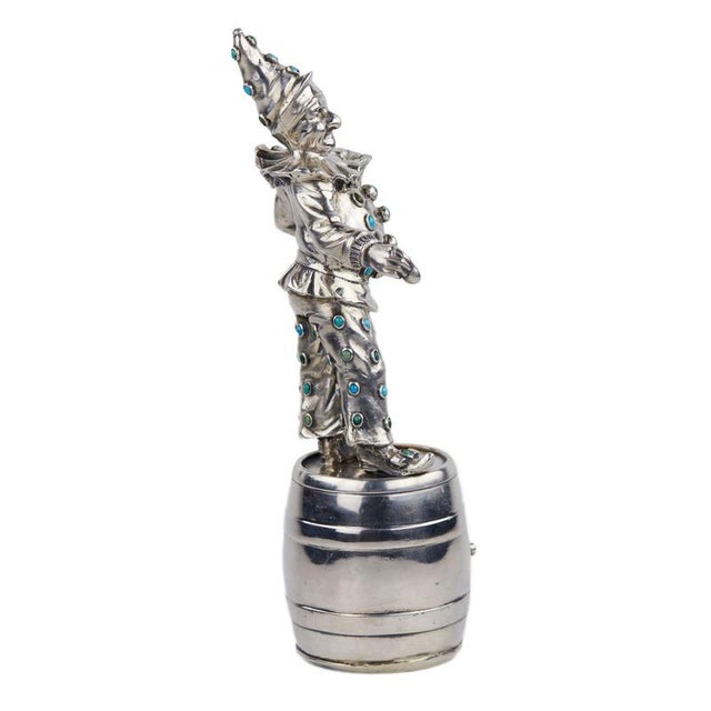Antique German Silver Figure of Harlequin, 1800s For Sale - Image 6 of 10