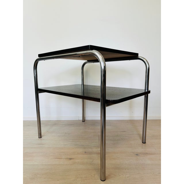 Bauhaus Bauhause Side Table by Marcel Bruer for Ton, Czechoslovakia, 1960s For Sale - Image 3 of 12