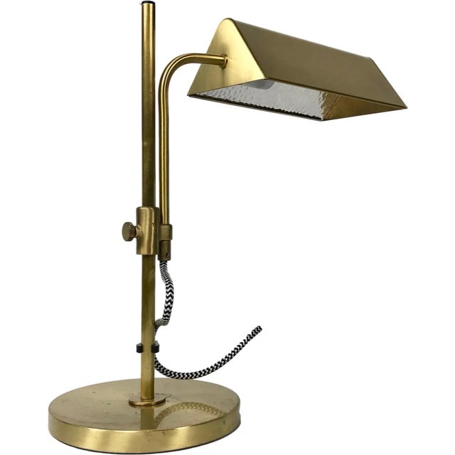 Vintage Brass Table Lamp from Fischer Leuchten, 1970s For Sale - Image 10 of 10