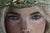Forest Whisper by Andrada Trapnell | Oil on Board Portrait of a woman with foliage crown For Sale - Image 4 of 5