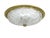 Ceiling Light in Brass and Ice Glass from Schröder & Co, 1970s For Sale