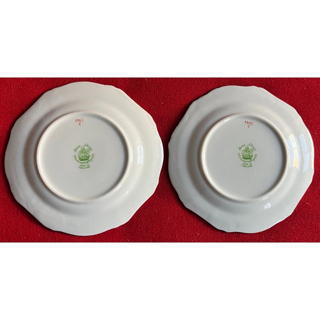 English Fine Bone China Floral Small 6" Porcelain Plates by Hammersley - Set of 8 For Sale - Image 10 of 10