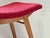 Wood Mid-Century Red Fabric Footstool, 1970s For Sale - Image 7 of 15