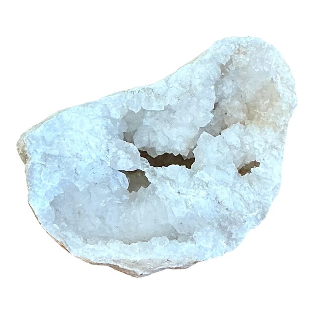 Vintage White Quartz Geode For Sale