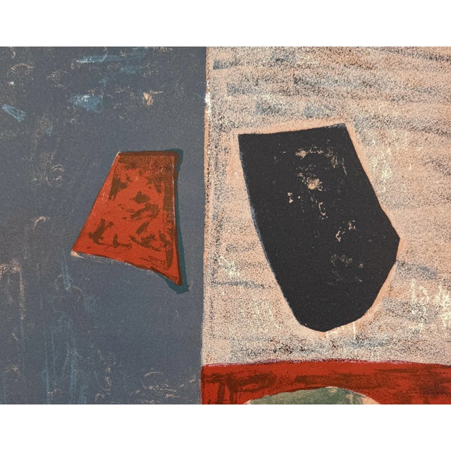 Serge Poliakoff (1900-1969) Pink, Red, and Blue Composition Original lithograph, 1958 Unsigned On lightweight wove paper,...