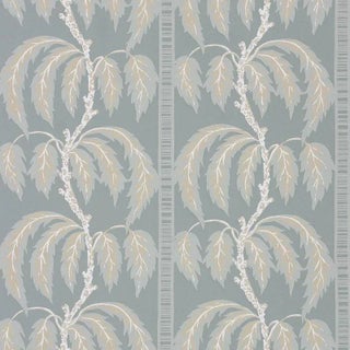 Sister Parish Palms Wallpaper in Cumberland Green For Sale
