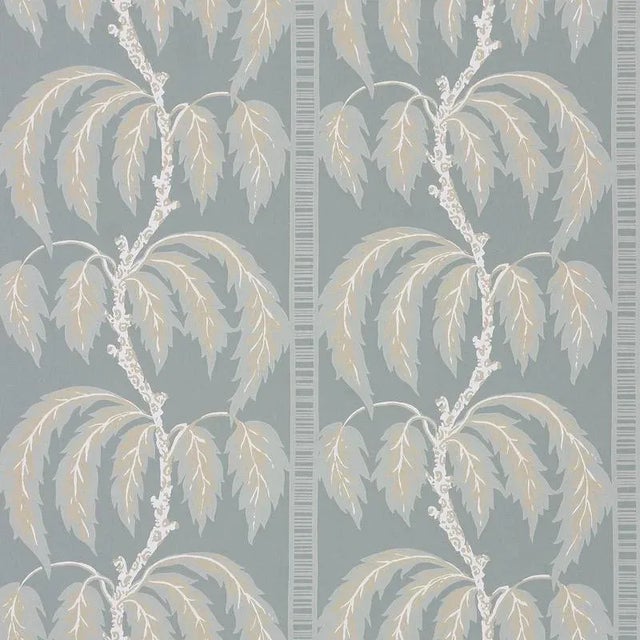 Sister Parish Palms Wallpaper in Cumberland Green For Sale