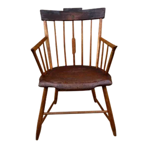 American Pine and Cherry Armchair. 19th Century