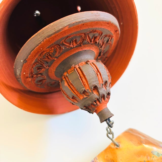 Rose Cabat Pottery Bird Wind Bell For Sale - Image 9 of 10