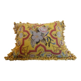 Extra Large Needlepoint Pillow For Sale