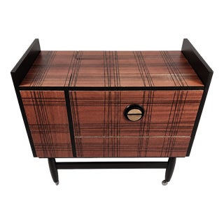 Vintage Bar Cabinet in Beech, 1970s For Sale
