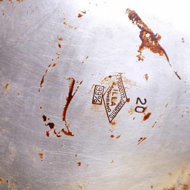 Vintage Aluminum Pot attributed to Illa Langhirano For Sale - Image 9 of 10