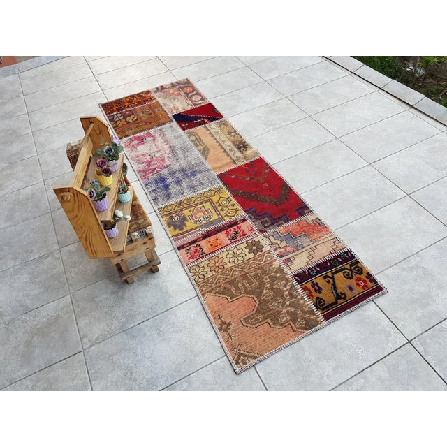 Textile Ethnic Vintage Turkish Anatolian Carpet For Sale - Image 7 of 10