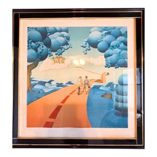 1970s Michel Pellus "Le Cliche" Fine Art Work Signed Collectible For Sale