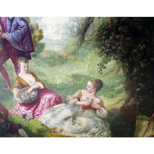 1920s 1920s French Oil on Board Paintings - a Pair For Sale - Image 5 of 8