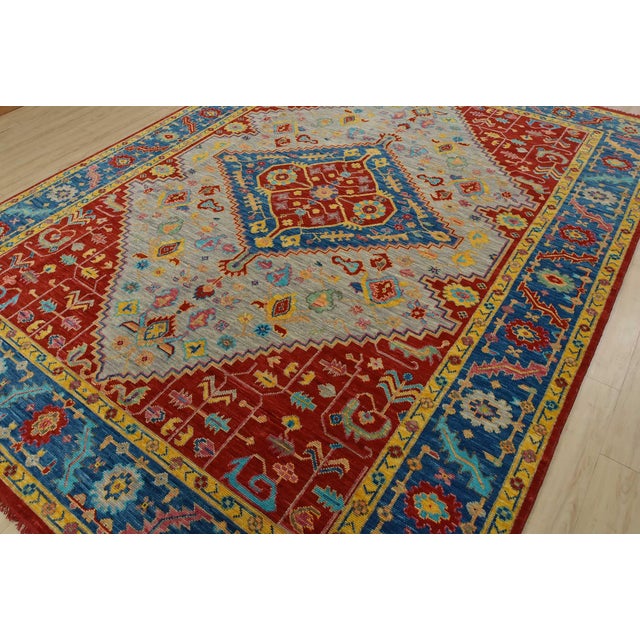 Farmhouse Anatolia Rug 9’1” X 12’2” Gray Wool Tribal Hand-Knotted Oriental Carpet For Sale - Image 3 of 14
