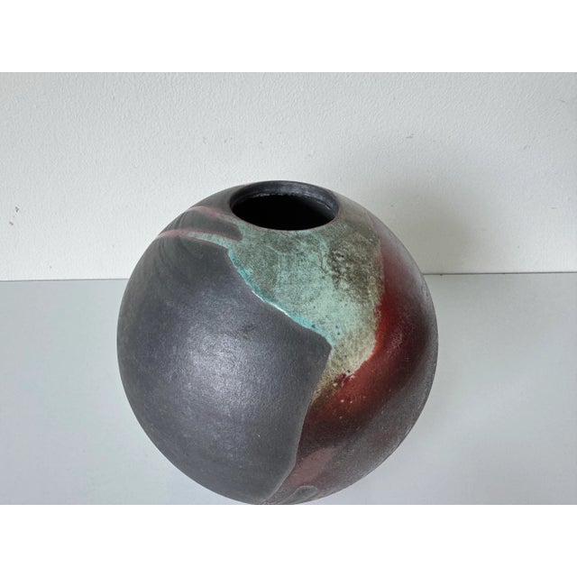 1993 Vintage Andrely Sarends Studio Pottery Vase For Sale In Miami - Image 6 of 11
