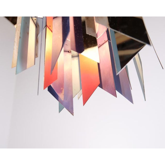 Metal Tivoli Pendant in Chromed and Lacquered Metal by Simon P. Henningsen for Lyfa 1990s For Sale - Image 7 of 9