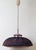 Mid-Century Modern Pendant Lamp in Brown Fabric, Wood and Glass from Doria Leuchten, Germany, 1970s For Sale - Image 15 of 18