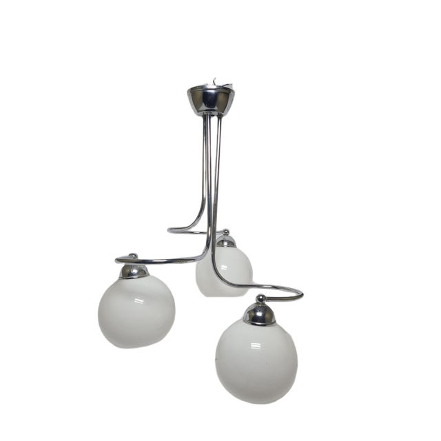 Art Deco Style Chandelier, Poland, 1970s For Sale - Image 11 of 11