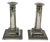 English Silver Candlesticks attributed to Thomas Bradbury, 1904, Set of 2 For Sale