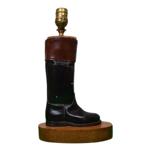 Salesman's Sample of a Riding Boot & Tree, C1890, Mounted as a Lamp Provenance: The Susie Hilfiger Collection