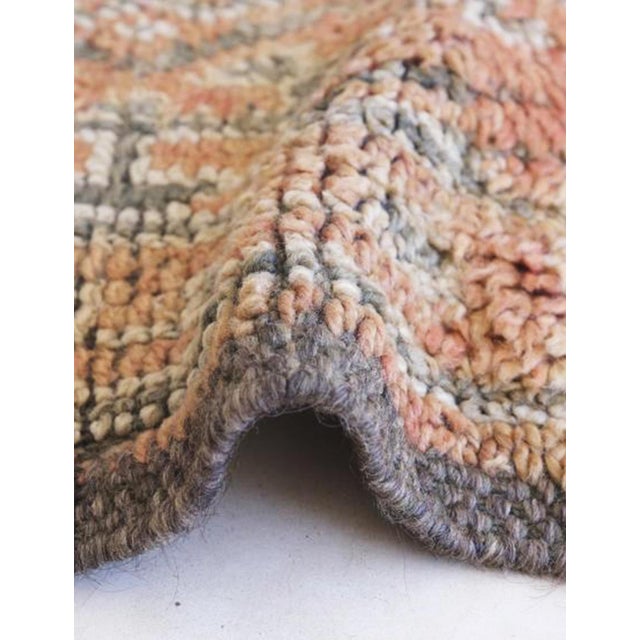 1980s Terracotta Vintage Moroccan Rug - 7.6 X 6.7 Ft For Sale - Image 5 of 9